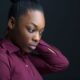 woman seriously thinking about the death of a loved one
